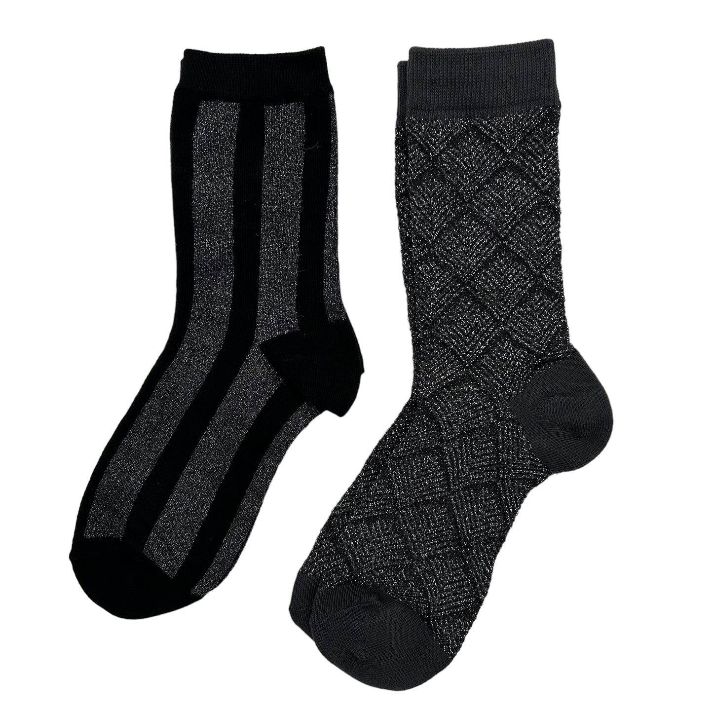 Black Berlin & Paris sock box duo with pin