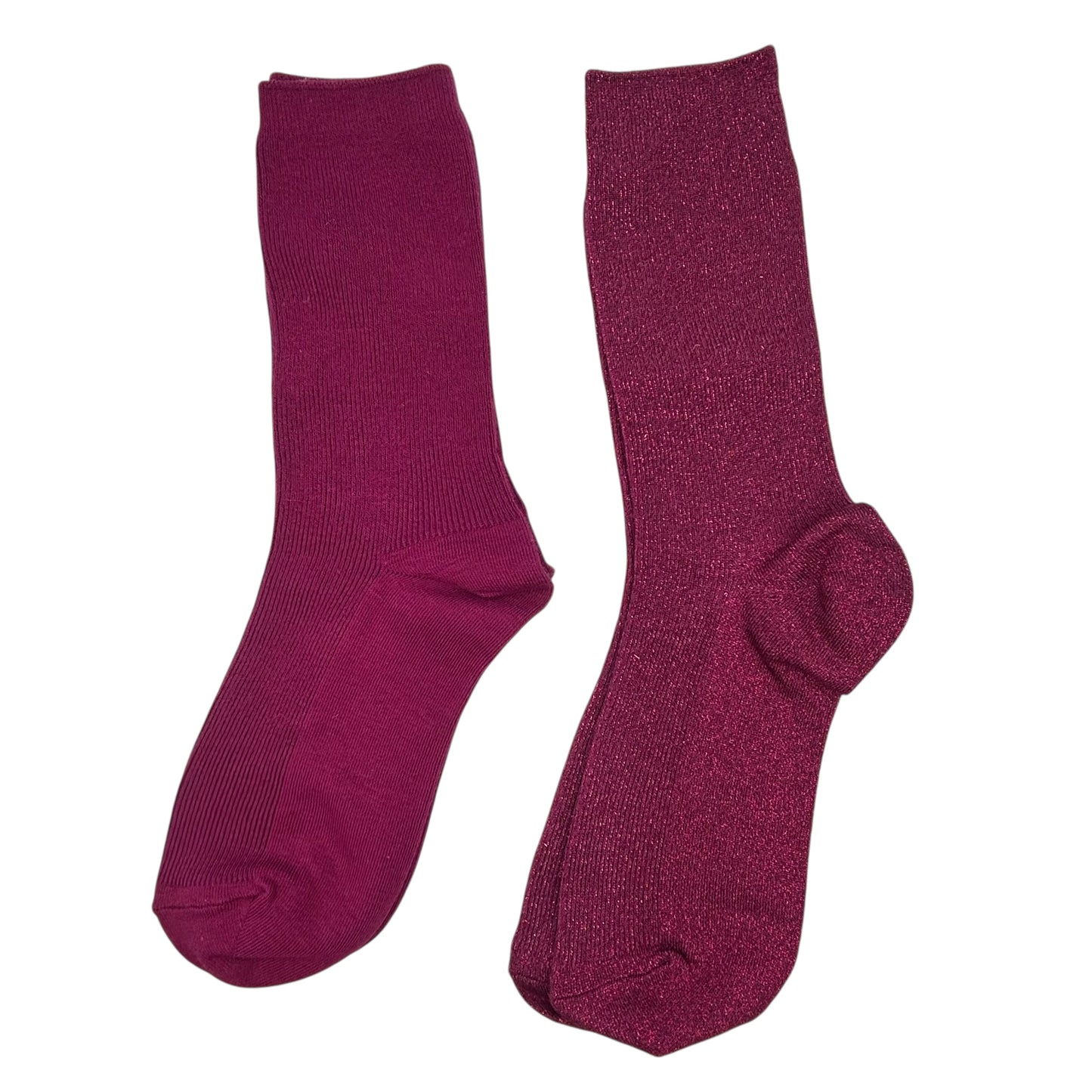 Fuchsia Vegas & Sienna sock box duo with embroidered brooch