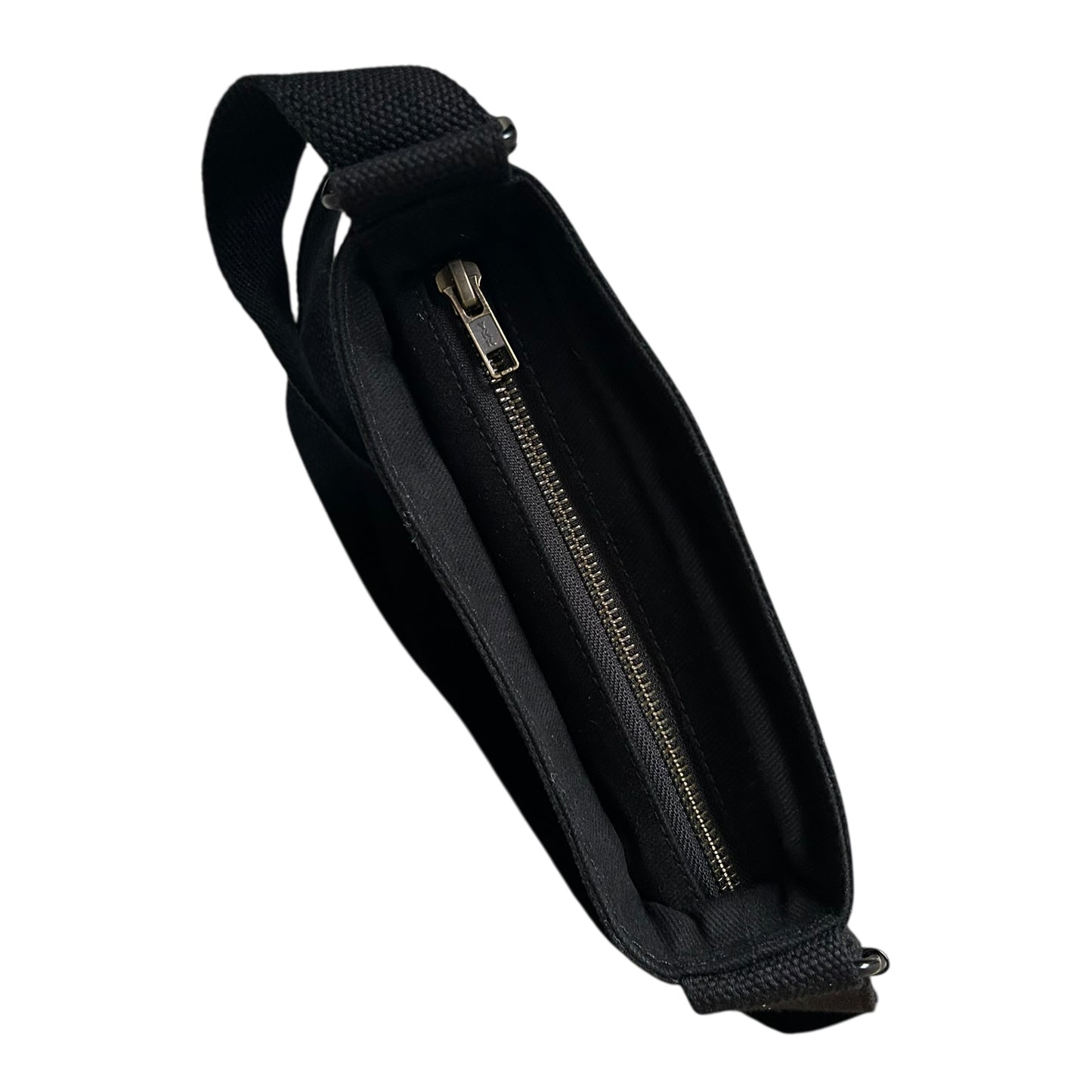 Lisbon city bag - Black cotton canvas