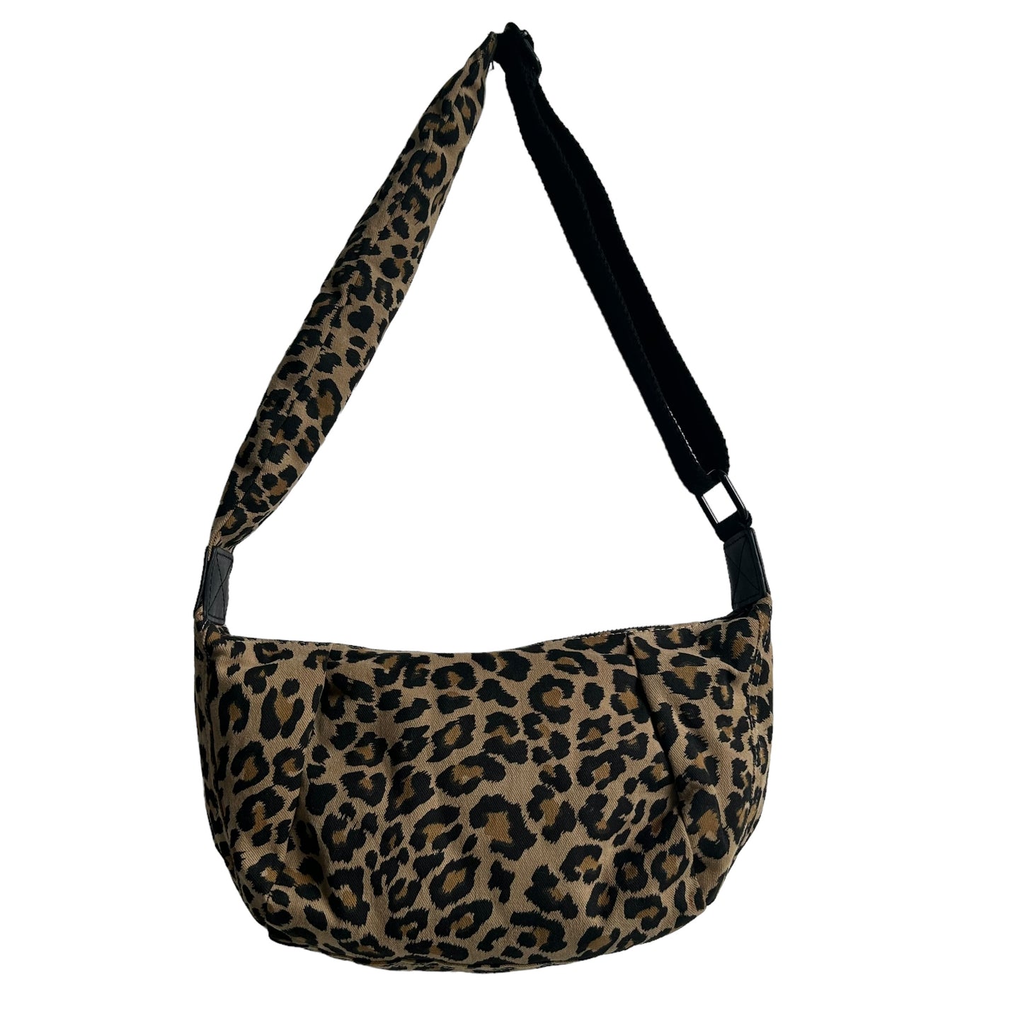 Brixton cross body sling bag - sand leopard print - small
