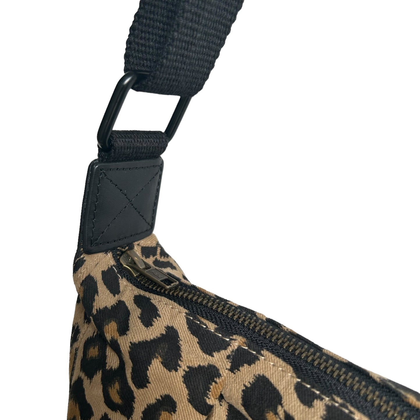 Brixton cross body sling bag - sand leopard print - small