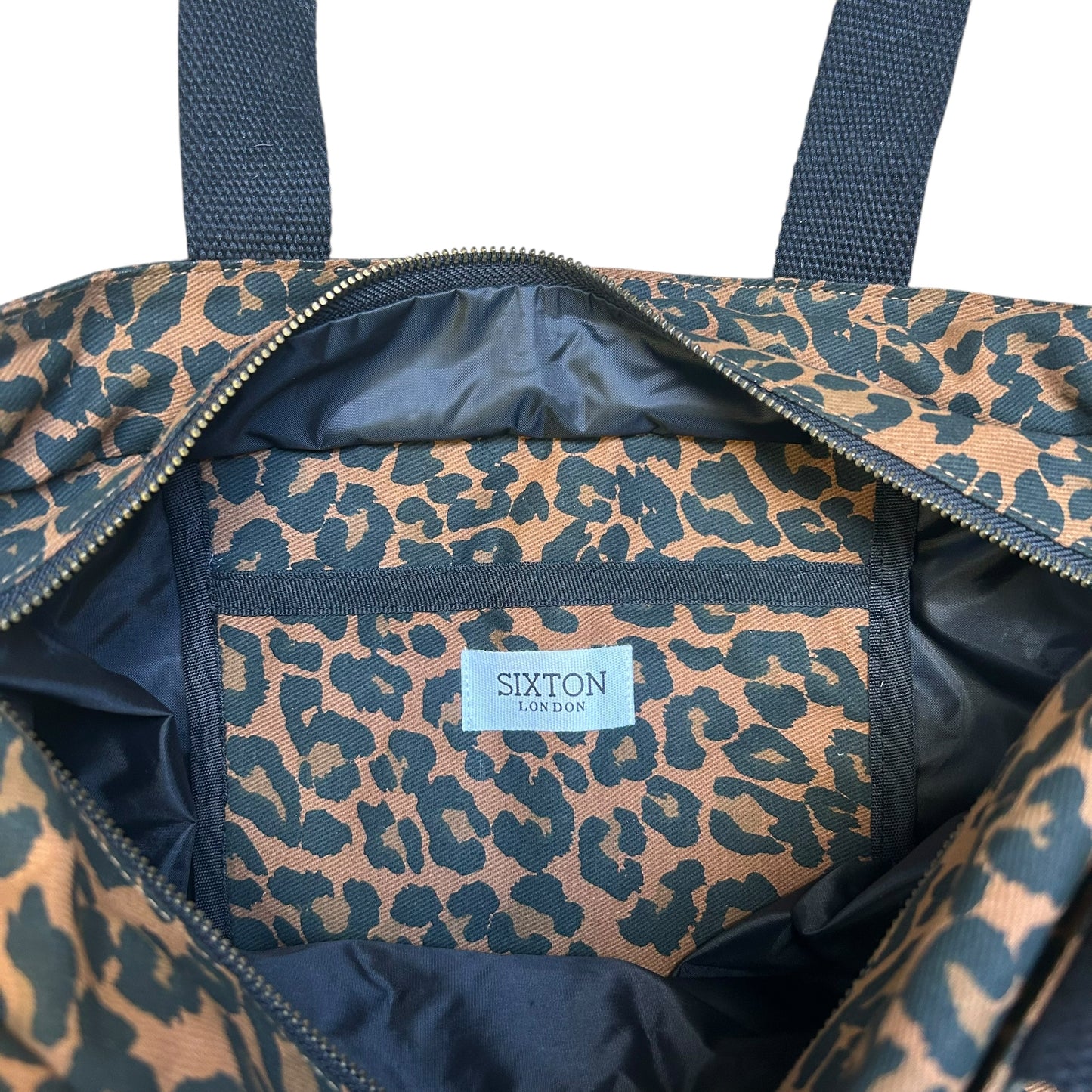 Day trip tote bag - Brown Leopard print