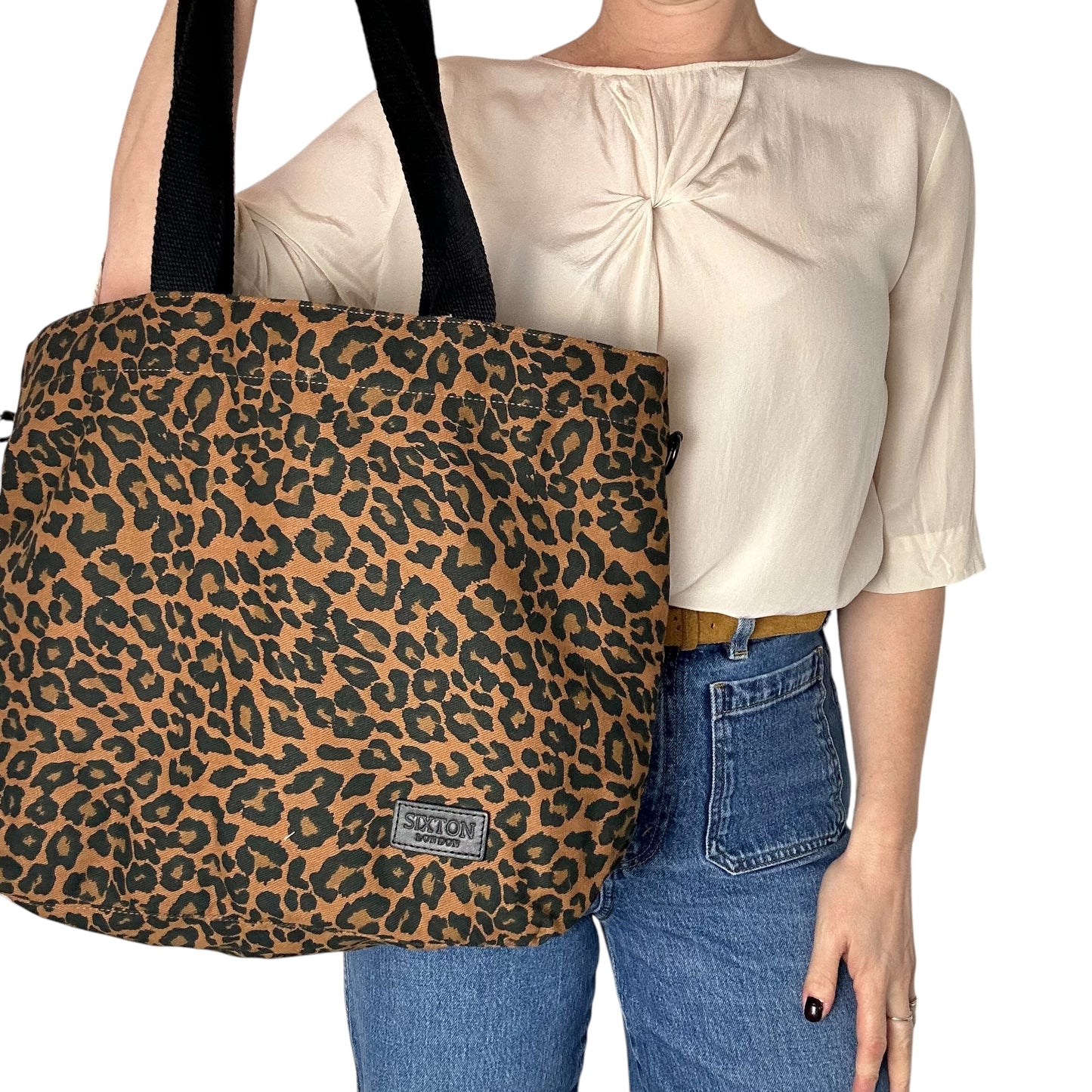 Day trip tote bag - Brown Leopard print