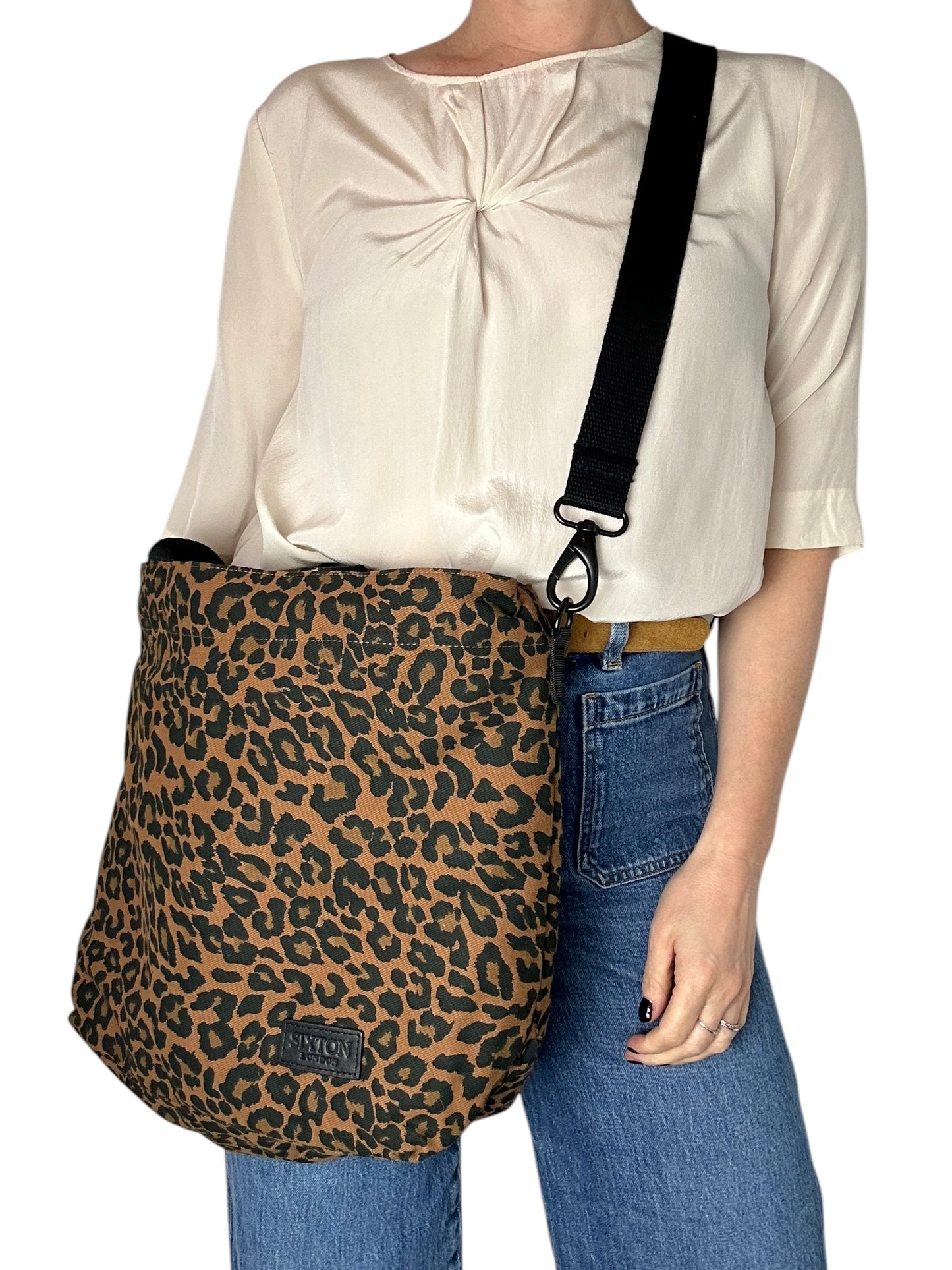 Day trip tote bag - Brown Leopard print