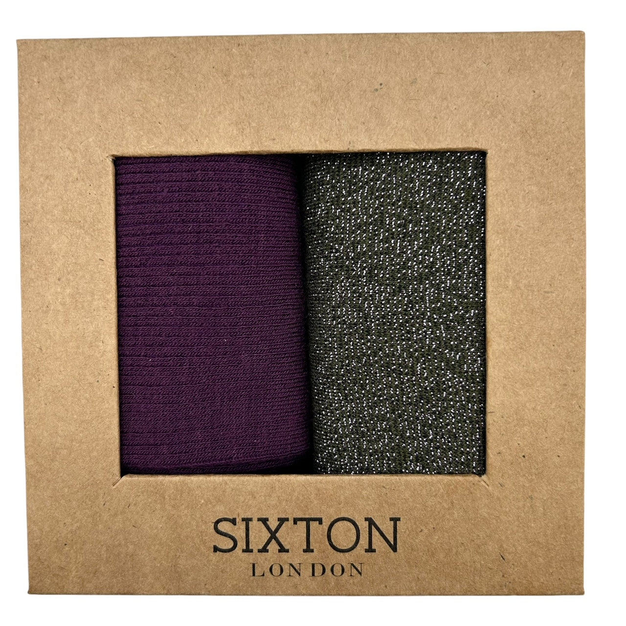 Barcelona Purple & Tokyo Ivy sock box duo