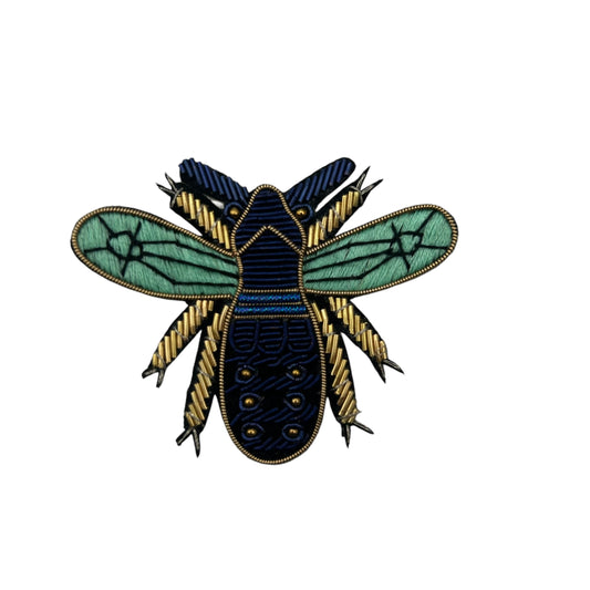 Royal Blue Insect brooch / pin