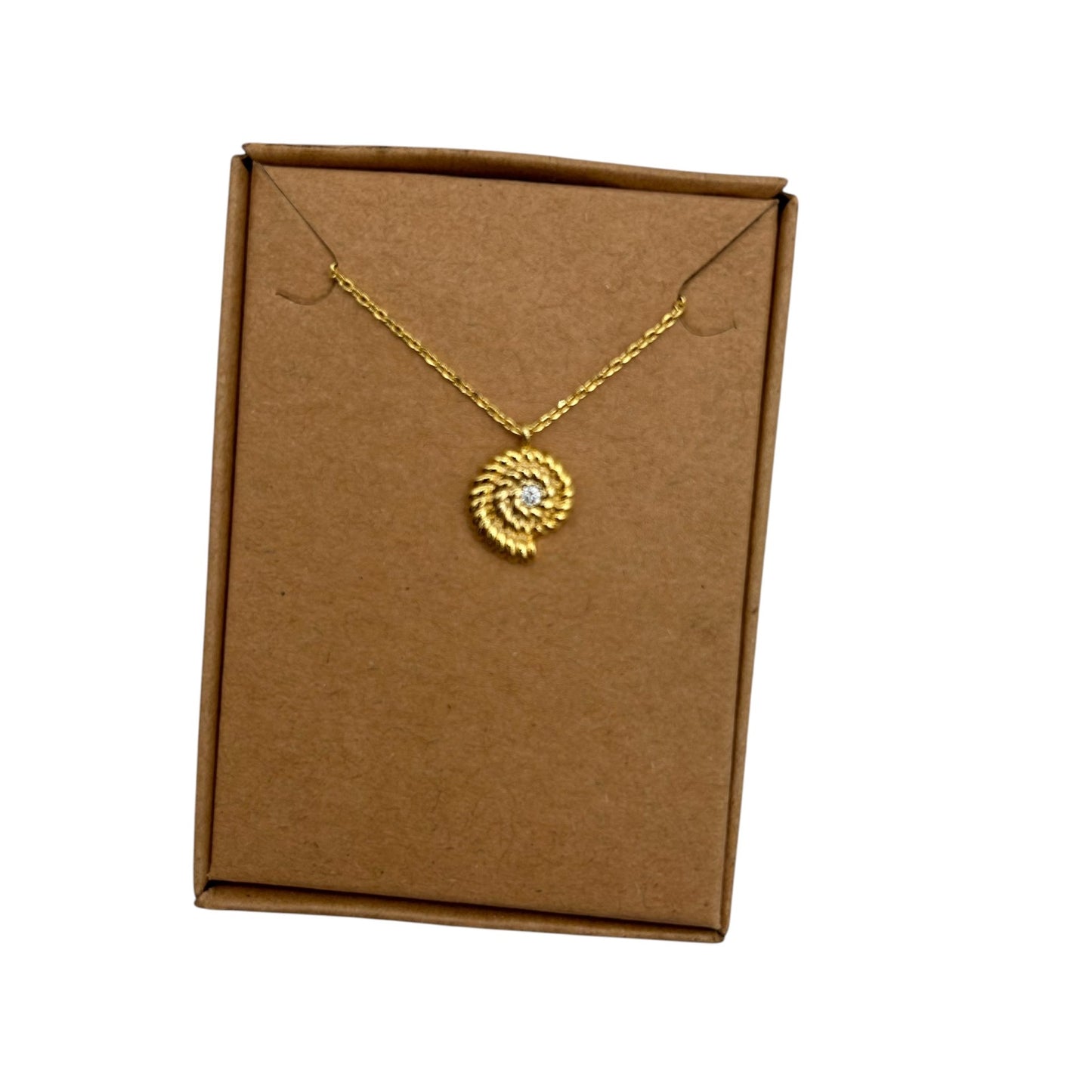 Boho Ammonite Necklace