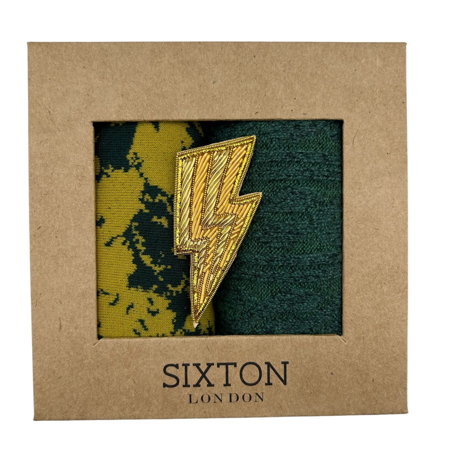 Boston & Oslo Teal sock box duo with pin