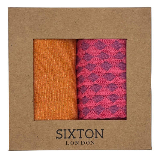 Cantaloupe Tokyo & Pink Estoril sock box duo