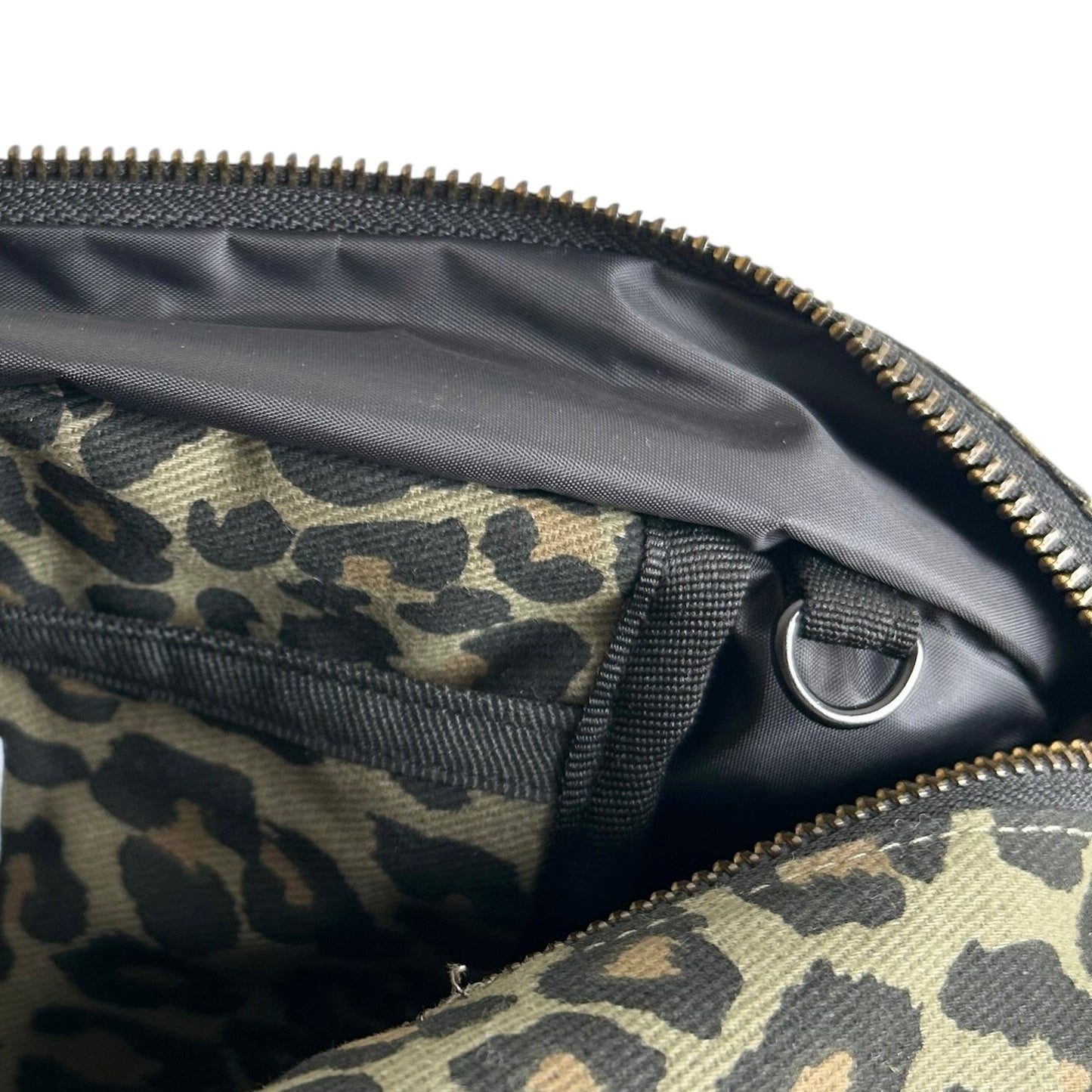 Day trip tote bag - Green Leopard print