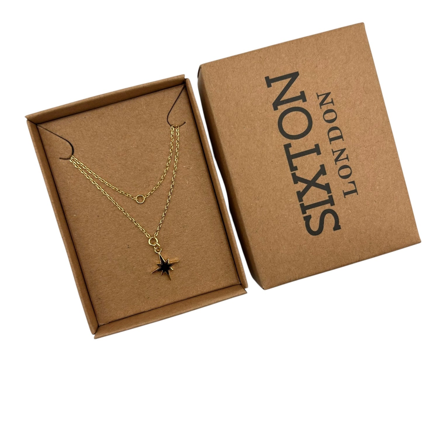 Enamel Starburst necklace