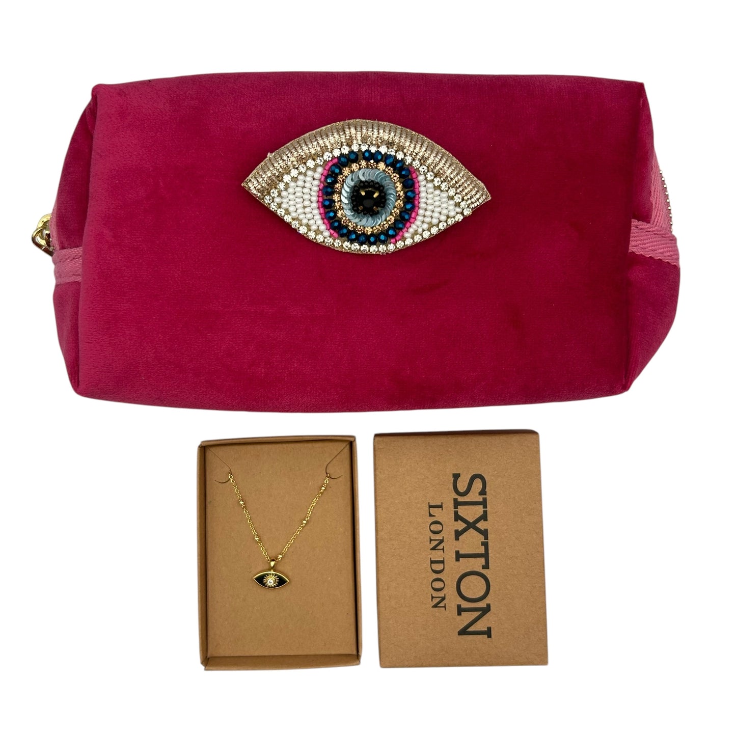 Surprise gift set - a makeup bag with a brooch and jewellery. Over £40 worth of gifts - all for £30.00