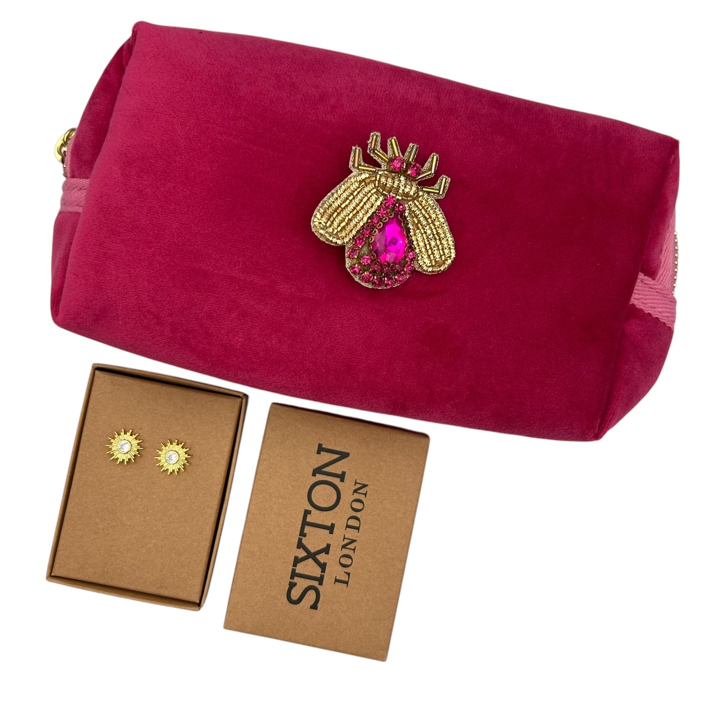Surprise gift set - a makeup bag with a brooch and jewellery. Over £40 worth of gifts - all for £30.00