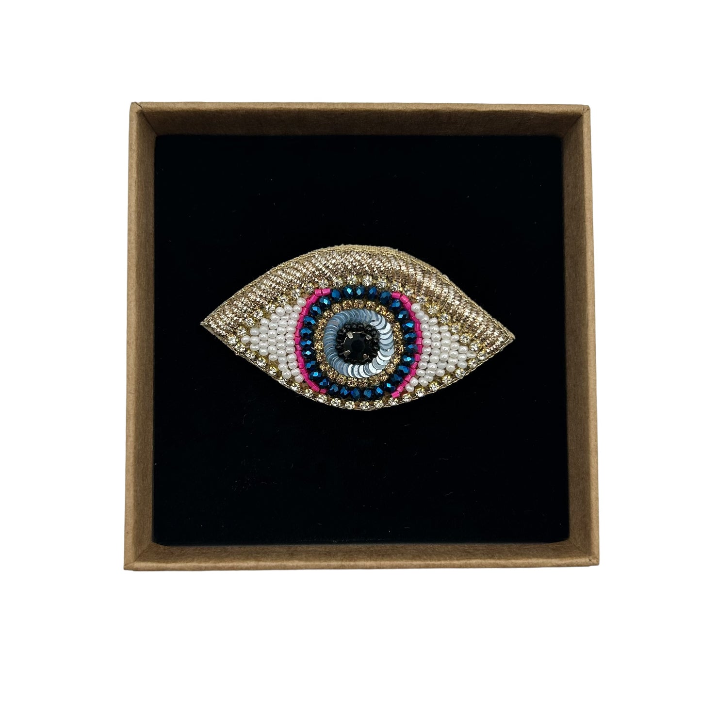Golden Eye brooch / pin