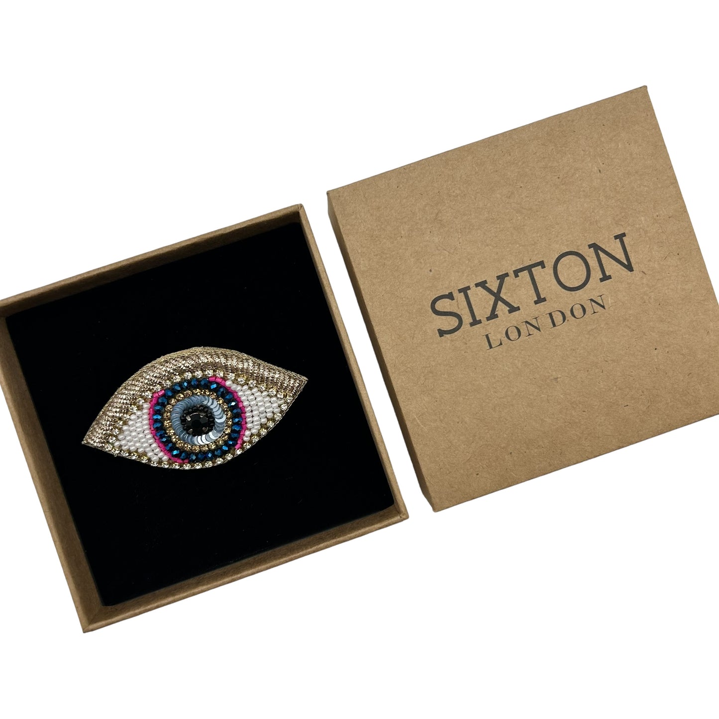 Golden Eye brooch / pin