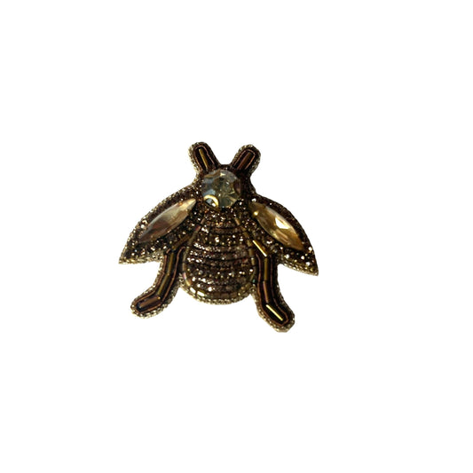 Gold Jewelled Insect brooch / pin