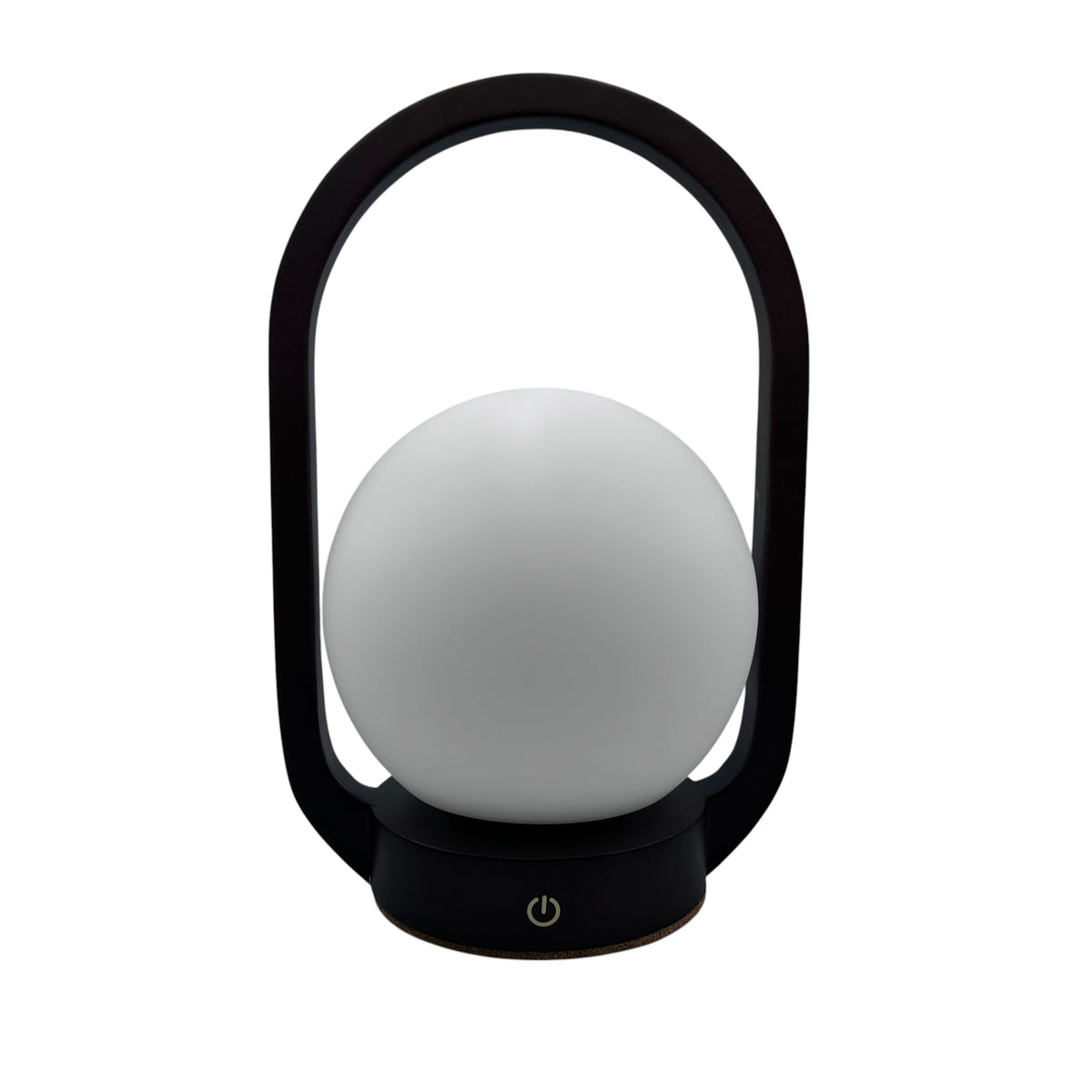 Lantern Walnut Style rechargeable touch lamp