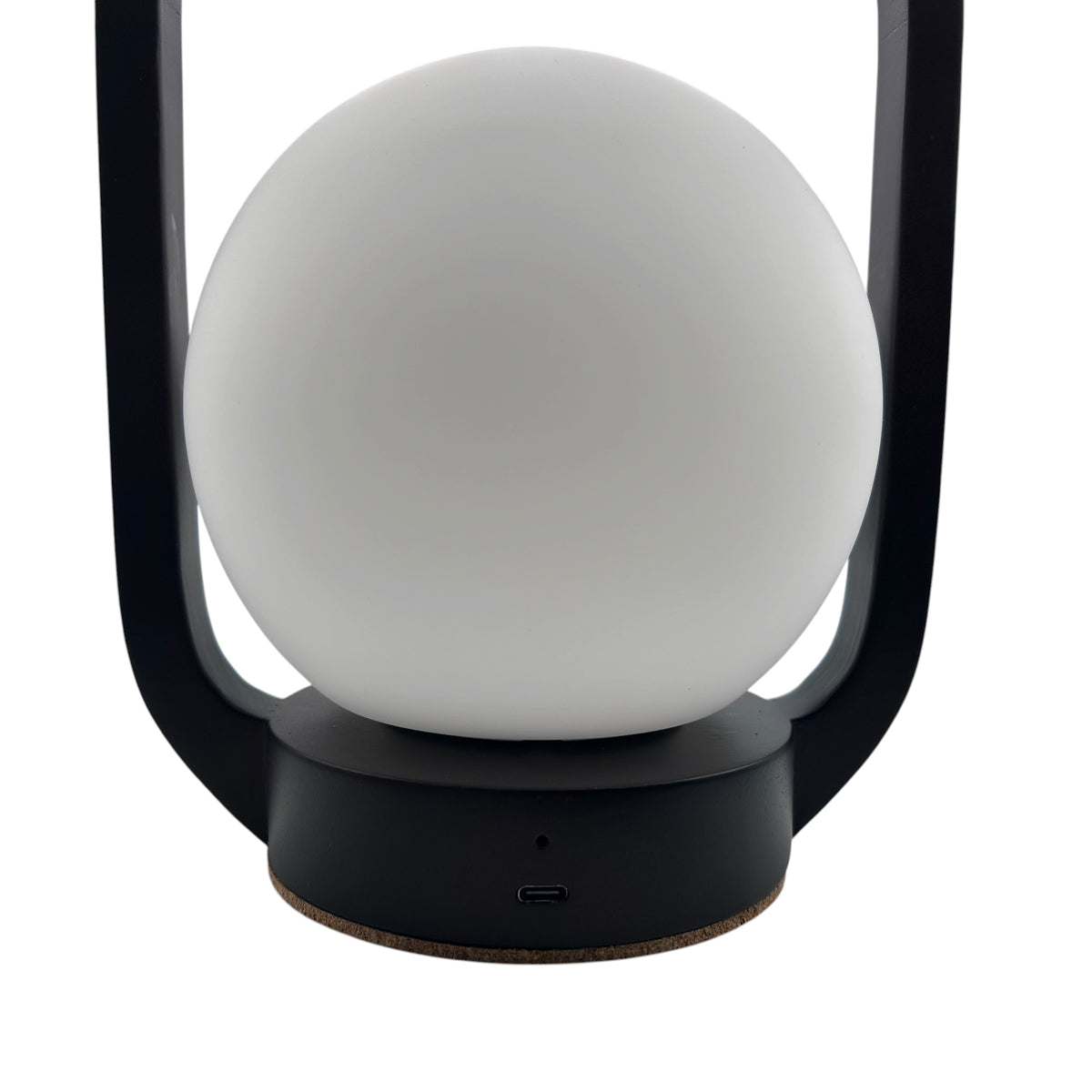 Lantern Walnut Style rechargeable touch lamp