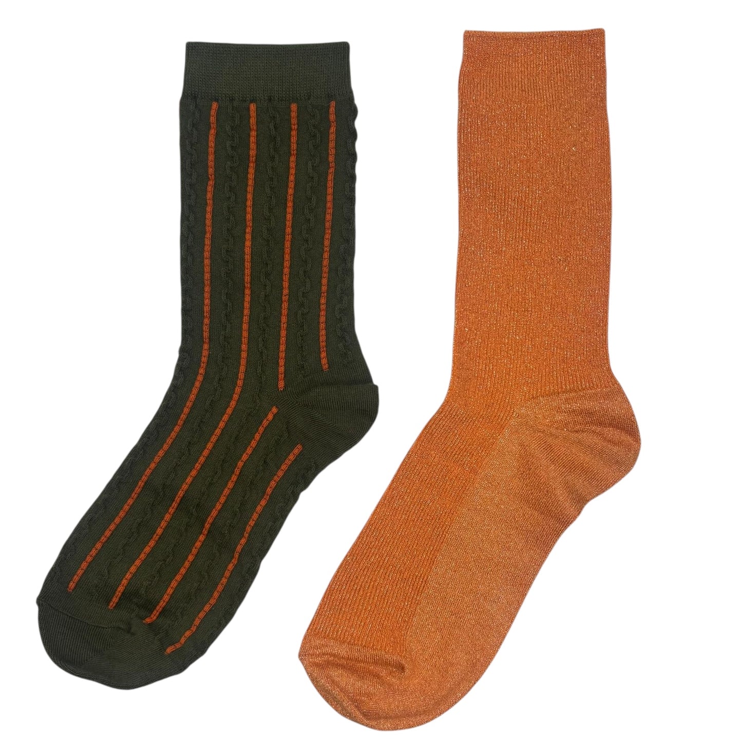 Ivy Lyon & Orange Vegas sock box duo with embroidered brooch
