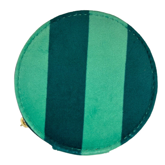 Jewellery Travel Pot in teal stripe