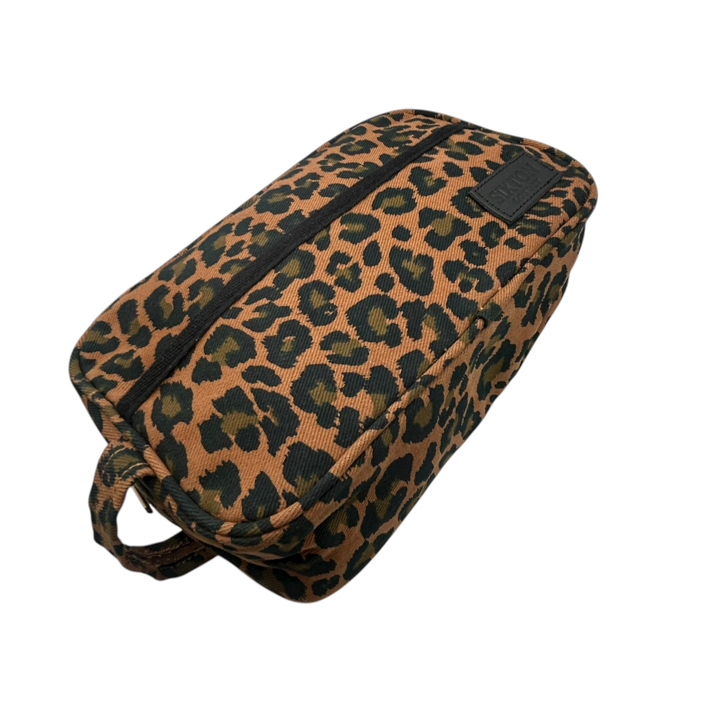 Large Leopard Print Makeup Bag