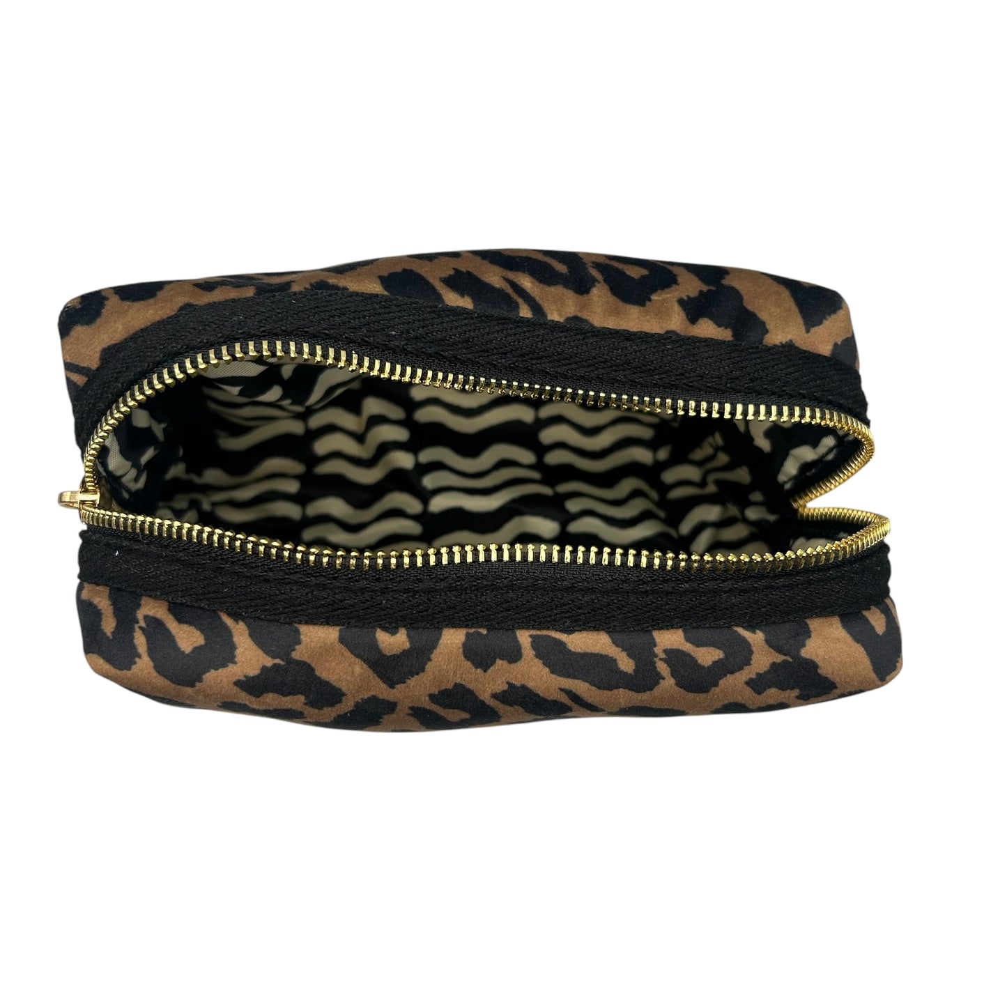 Leopard print makeup bag (two sizes)