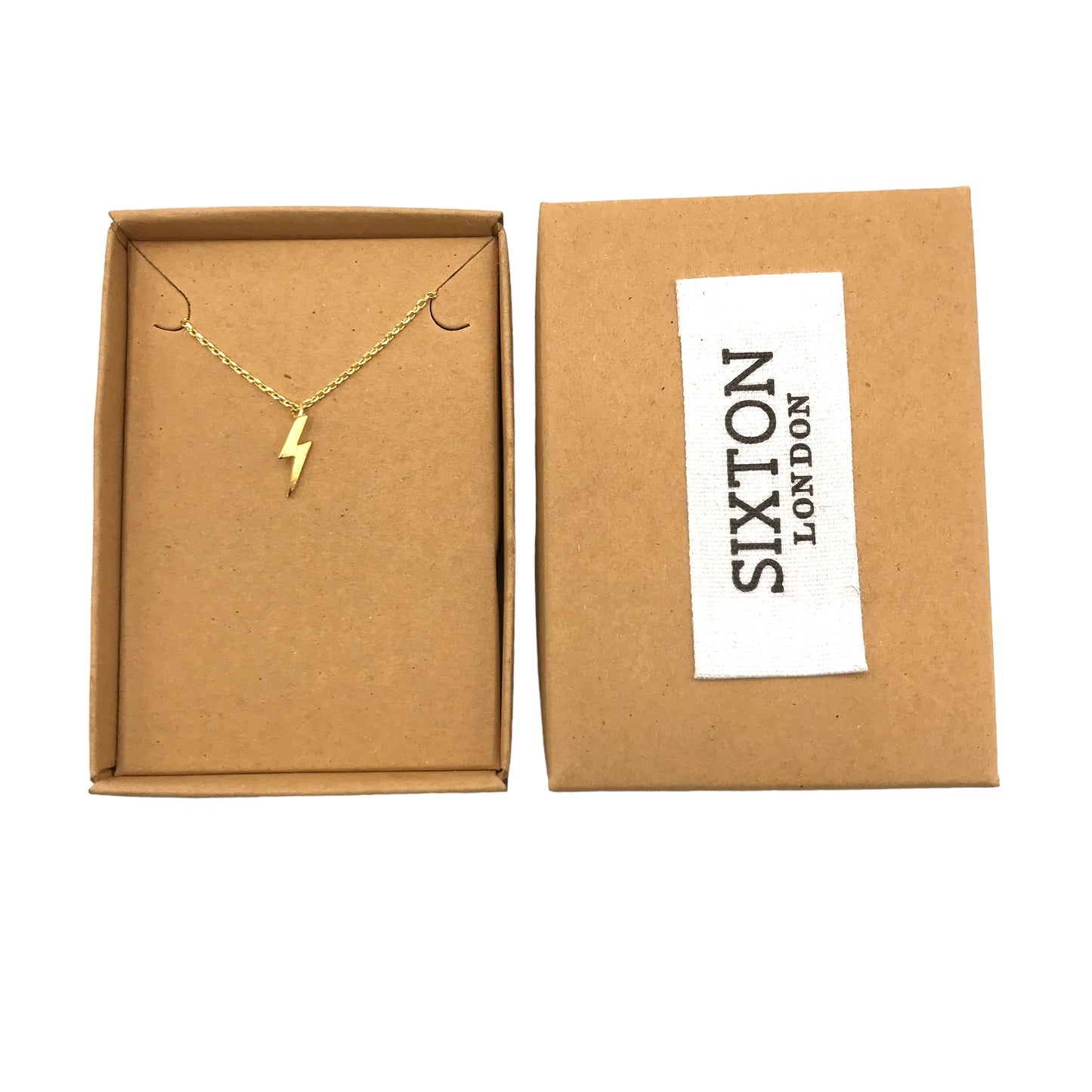 Golden Lightning Bolt necklace