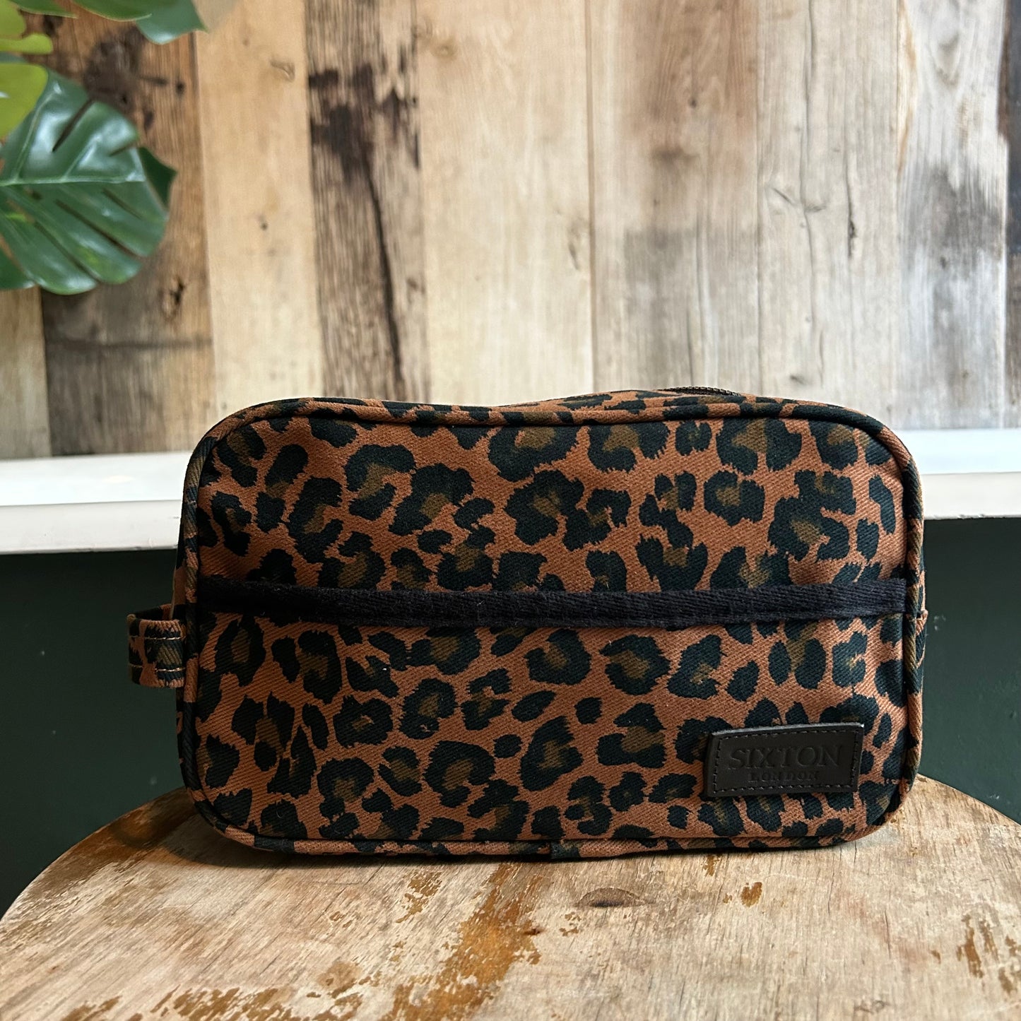 Large Leopard Print Makeup Bag