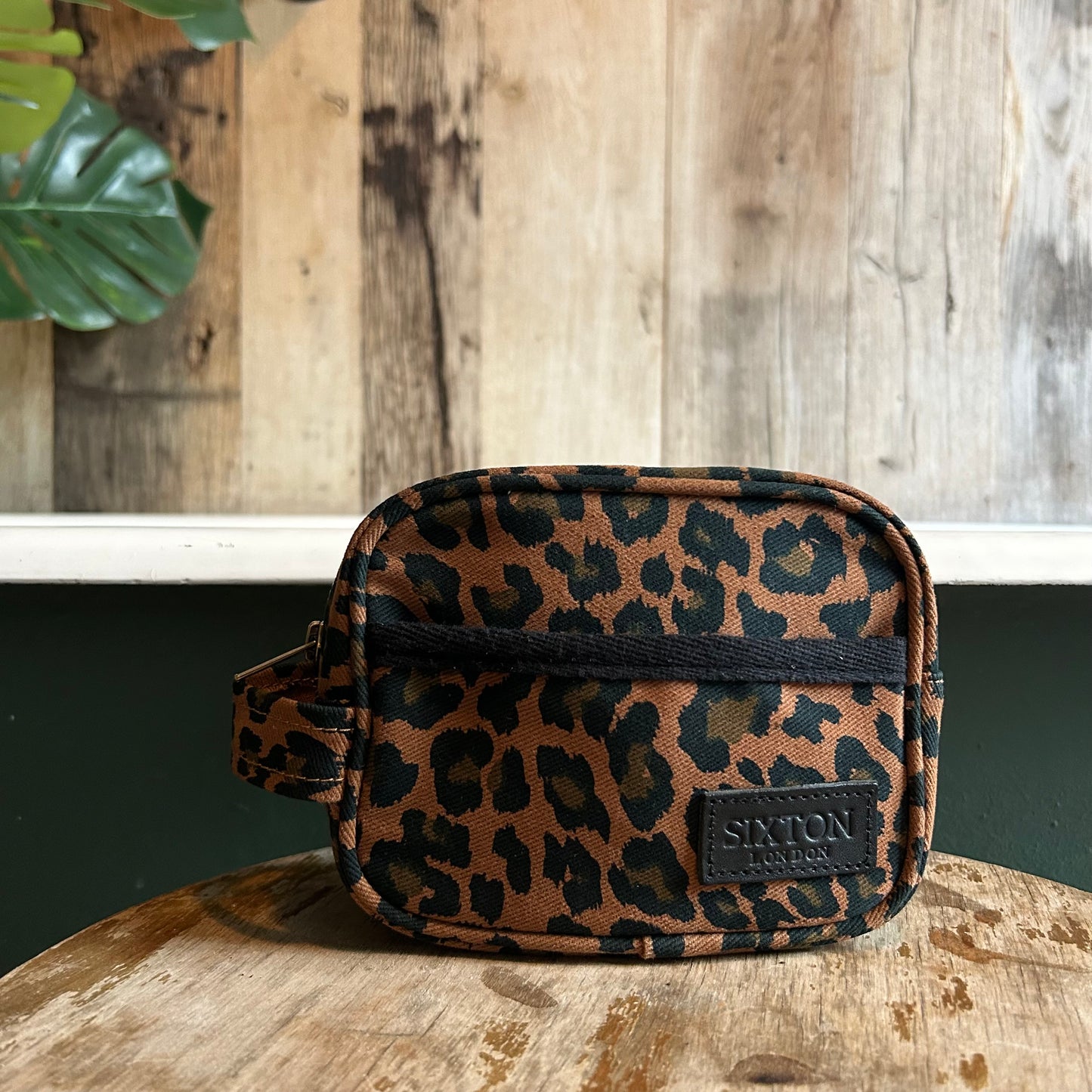Small Leopard Print Makeup Bag