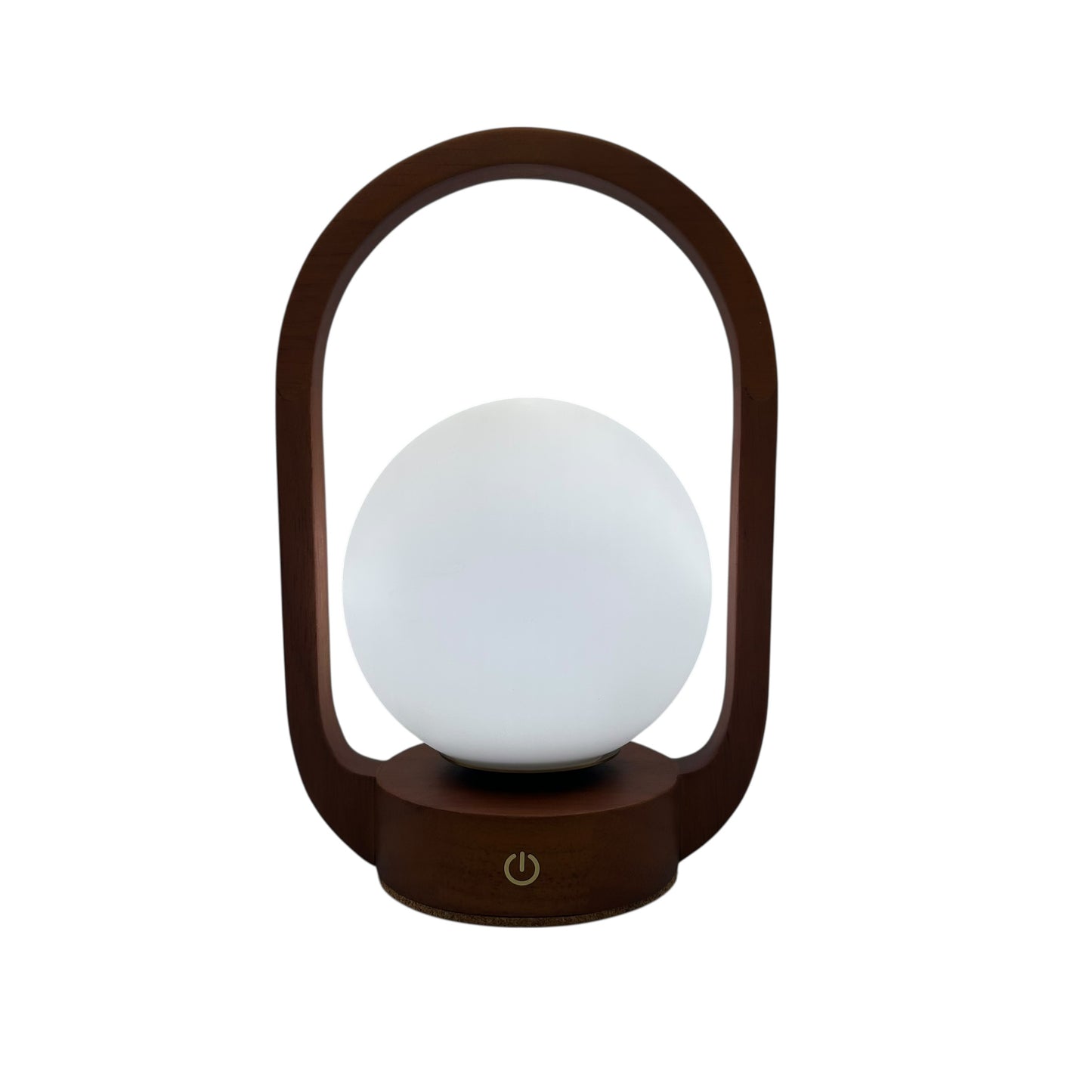 Mini Lantern Teak style rechargeable touch lamp