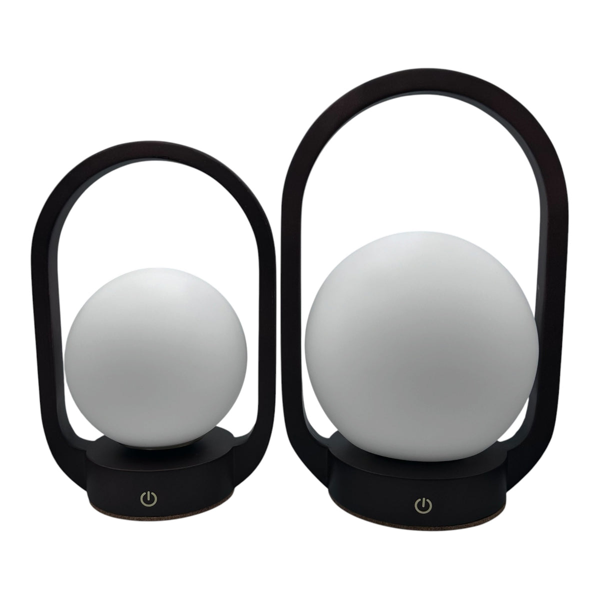 Lantern Walnut Style rechargeable touch lamp