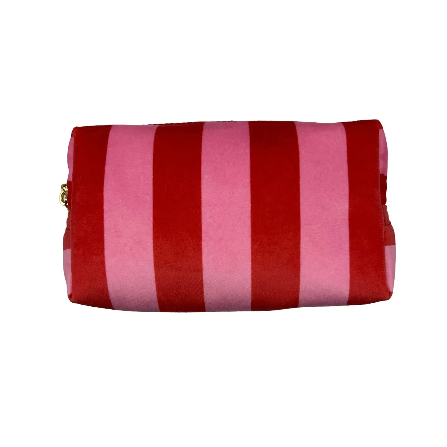 Pink stripe makeup bag (two sizes)