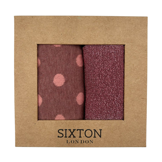Pink Porto & Rio sock box duo