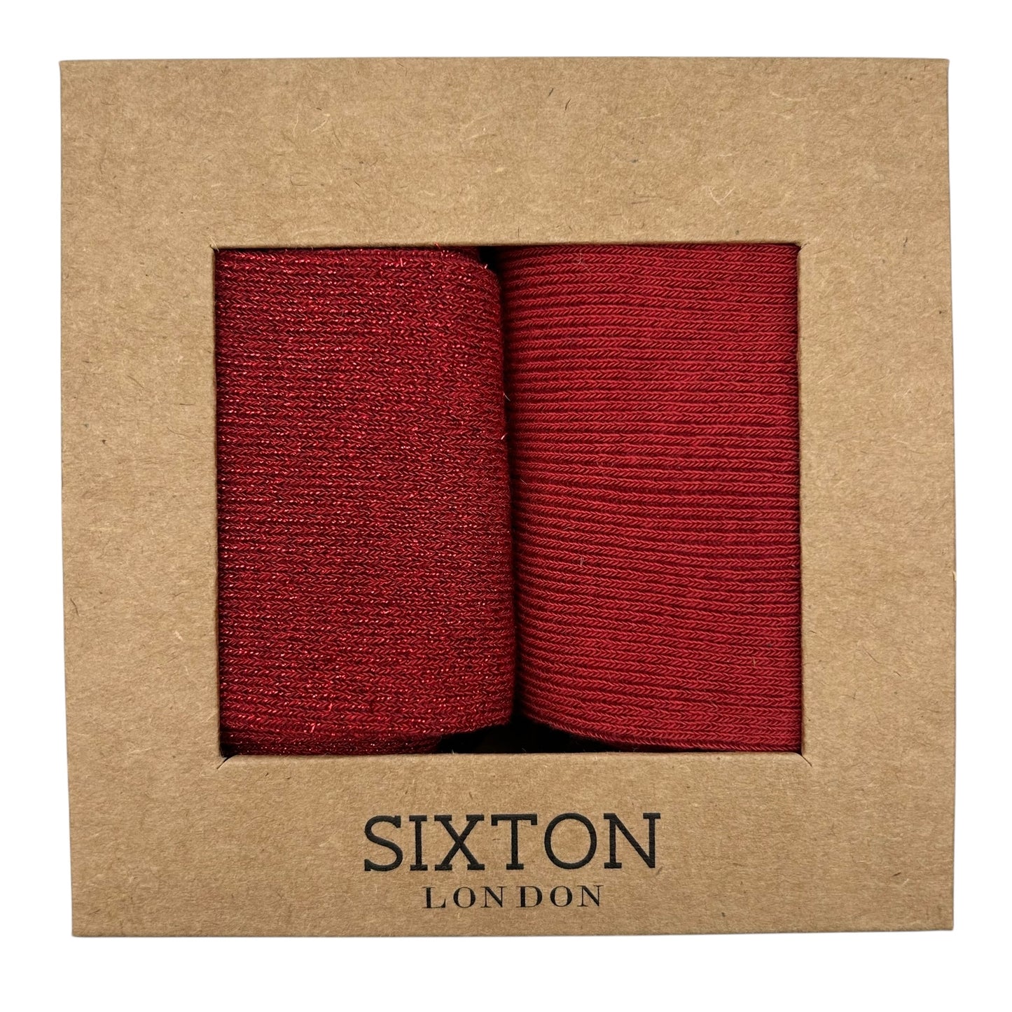 Red Vegas & Red Sienna sock box duo