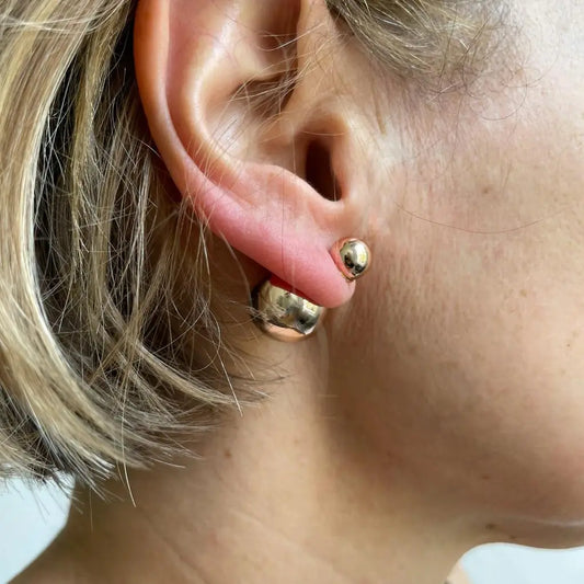 Orb stud earrings