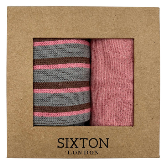 Seoul & Tokyo Pink sock box duo