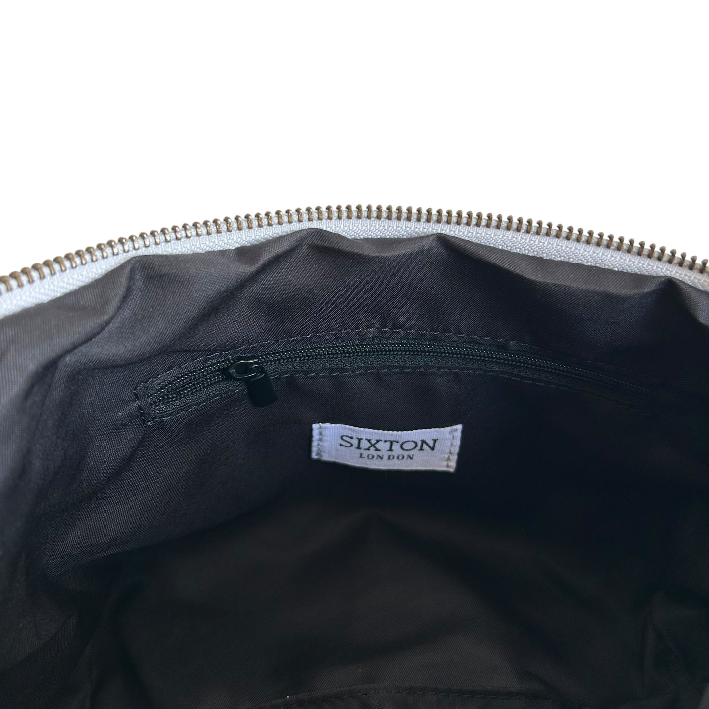 Brixton cross body sling bag - silver leather - small