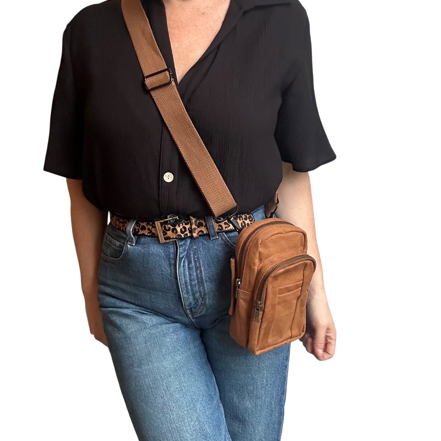 Barcelona bag - brown cotton canvas