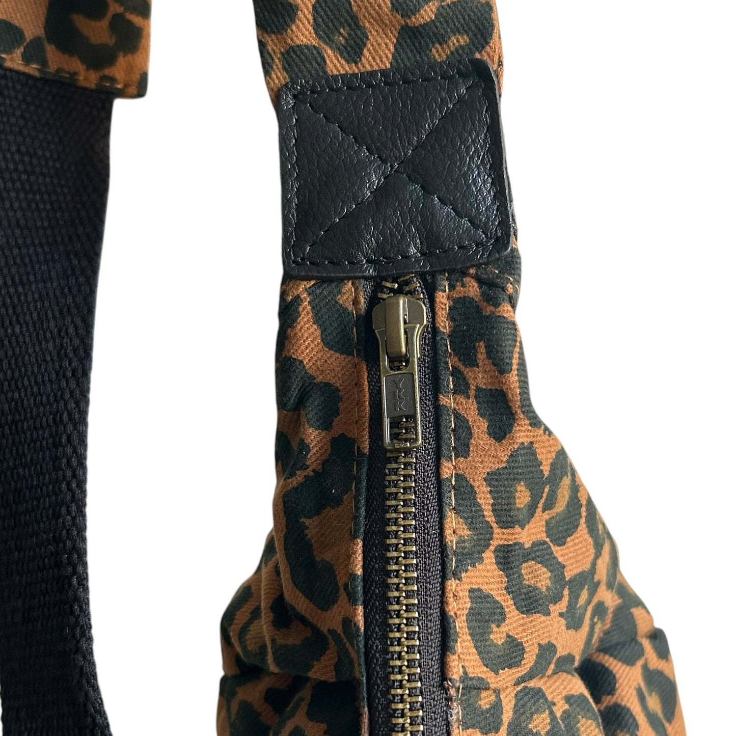 Brixton cross body sling bag - brown leopard print - small