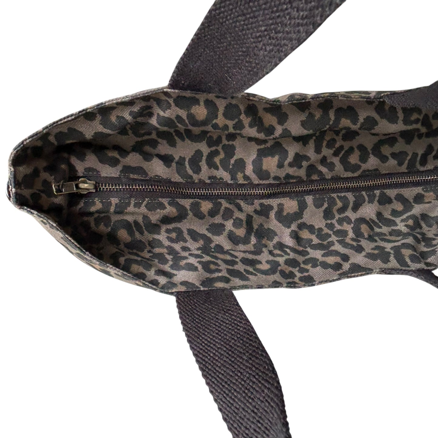 Day trip tote bag - Grey Leopard print