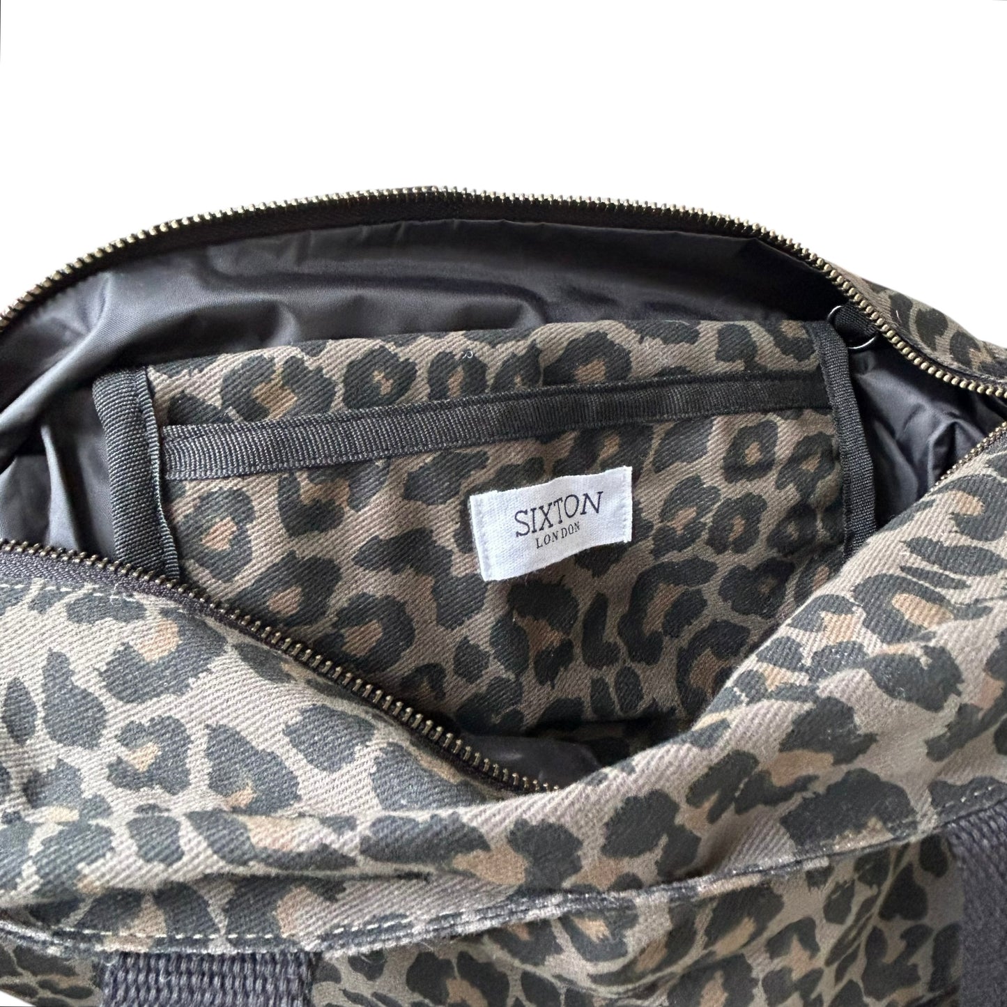 Day trip tote bag - Grey Leopard print