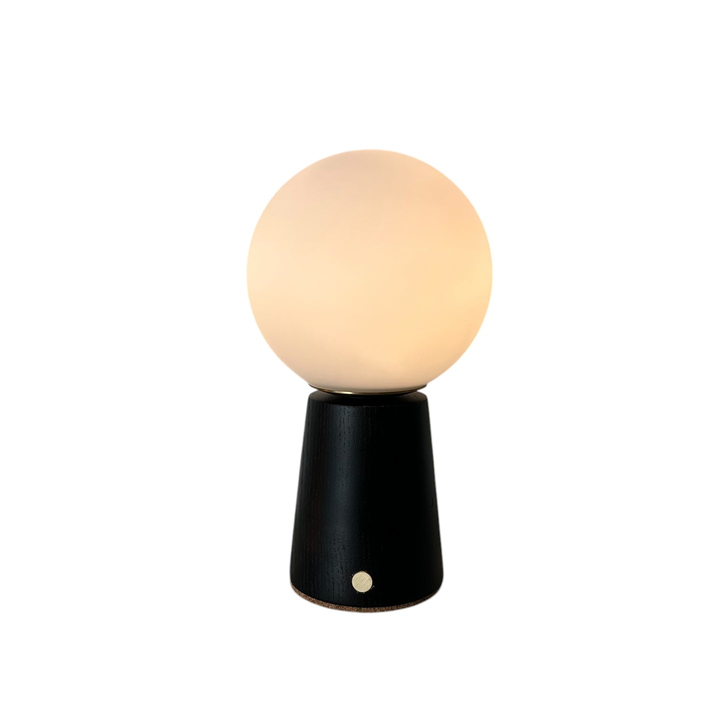 Small Deco Cone Charcoal style rechargeable touch lamp