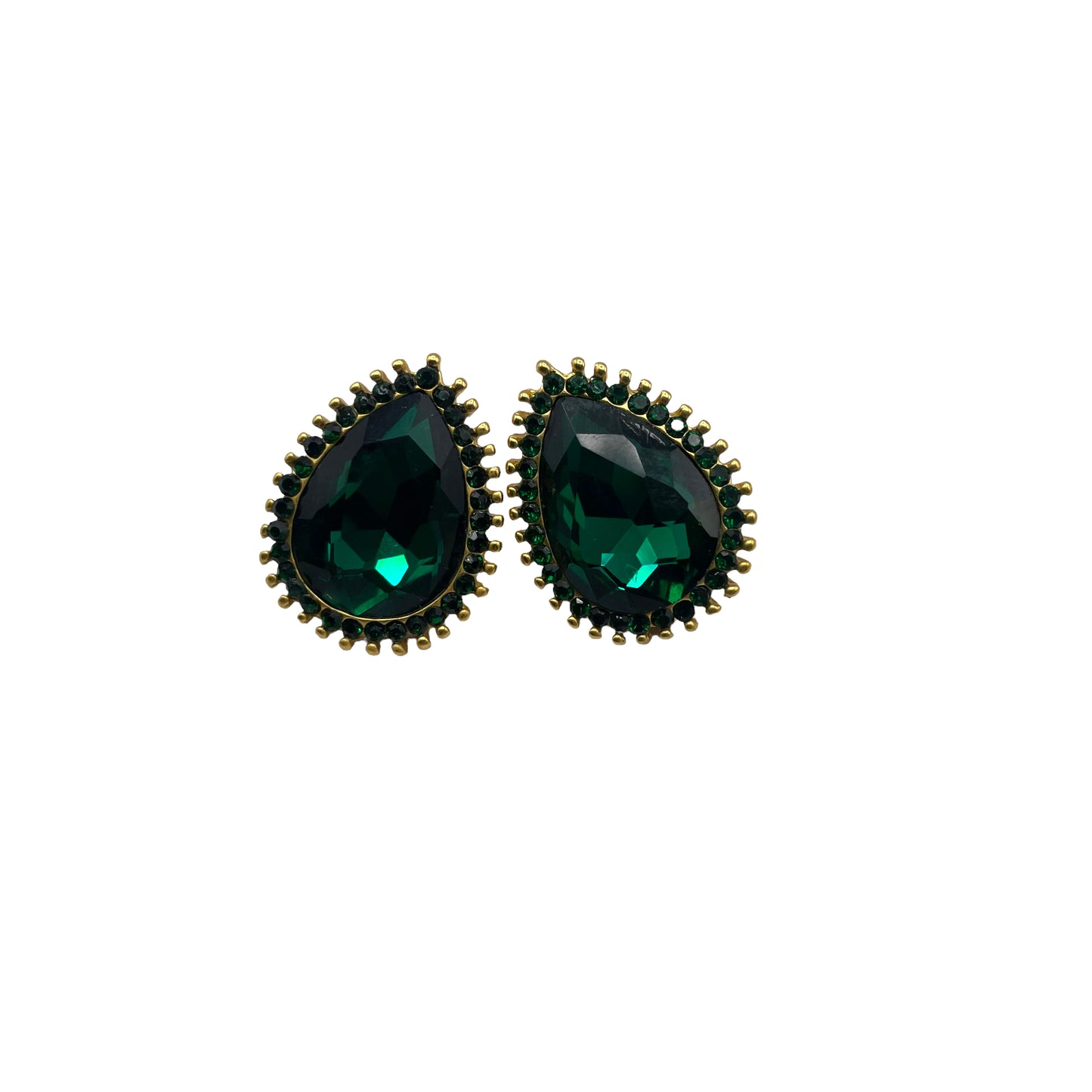 Statement Emerald earrings