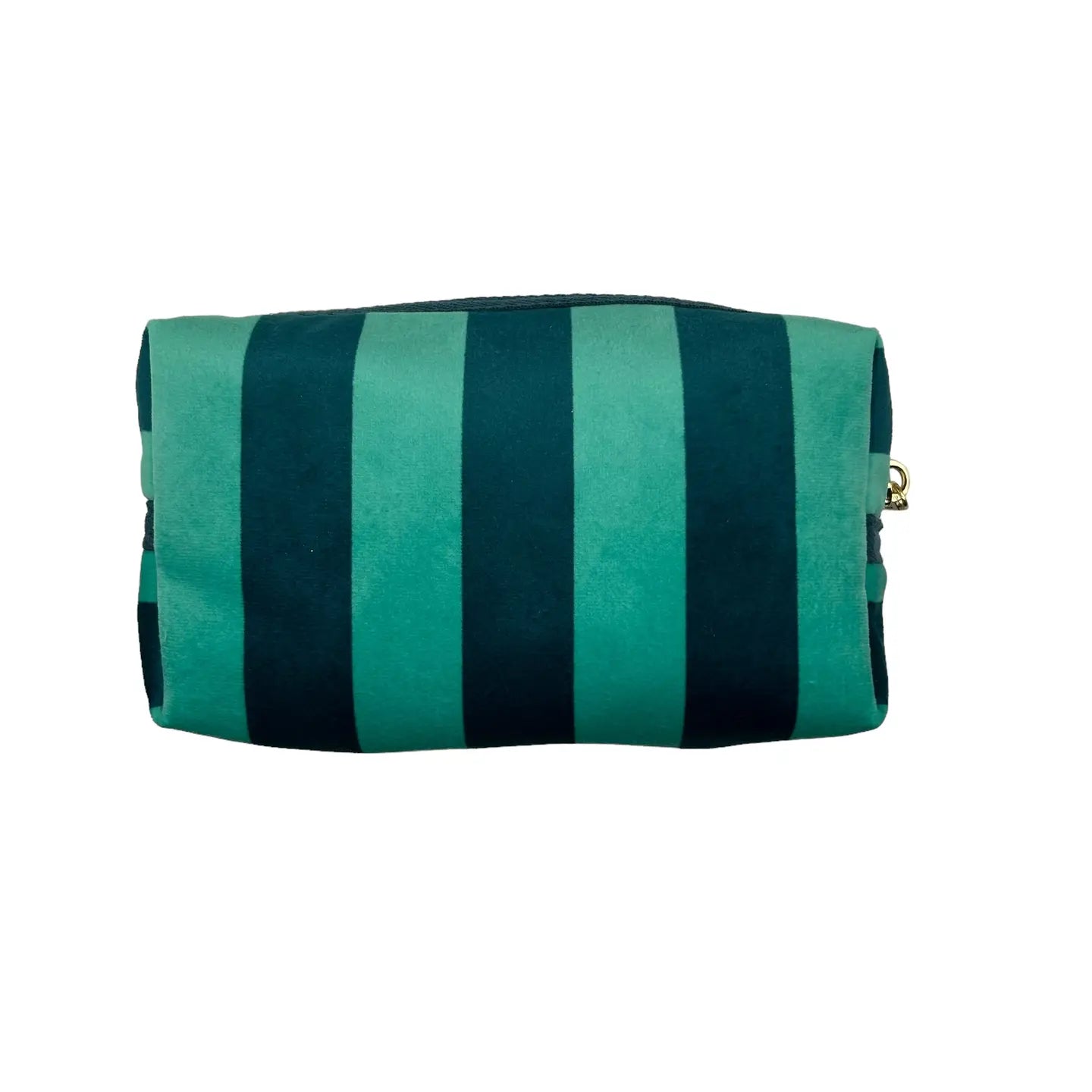 Teal stripe make-up bag (two sizes)
