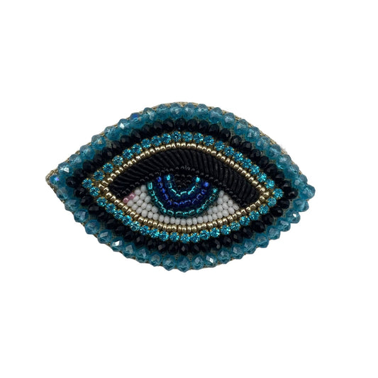 Turquoise Eye brooch / pin