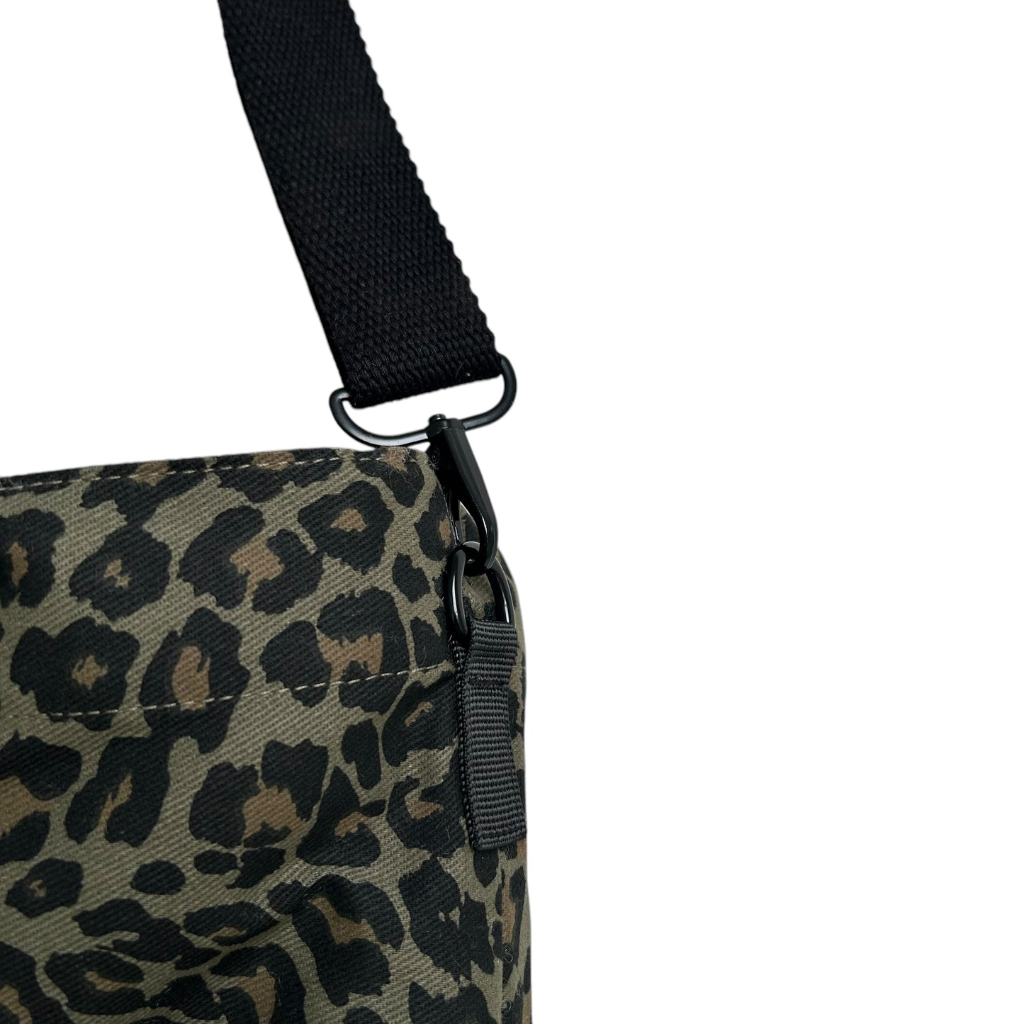 Day trip tote bag - Green Leopard print