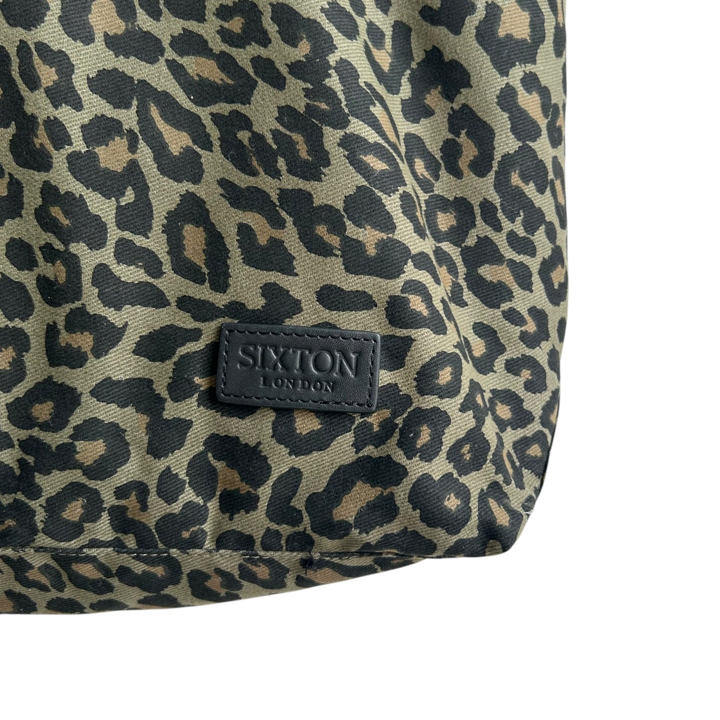 Day trip tote bag - Green Leopard print