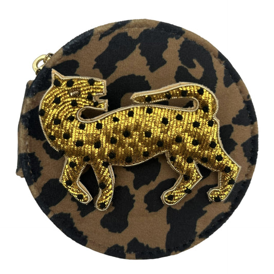 Jewellery Travel Pot in leopard print - Leopard pin