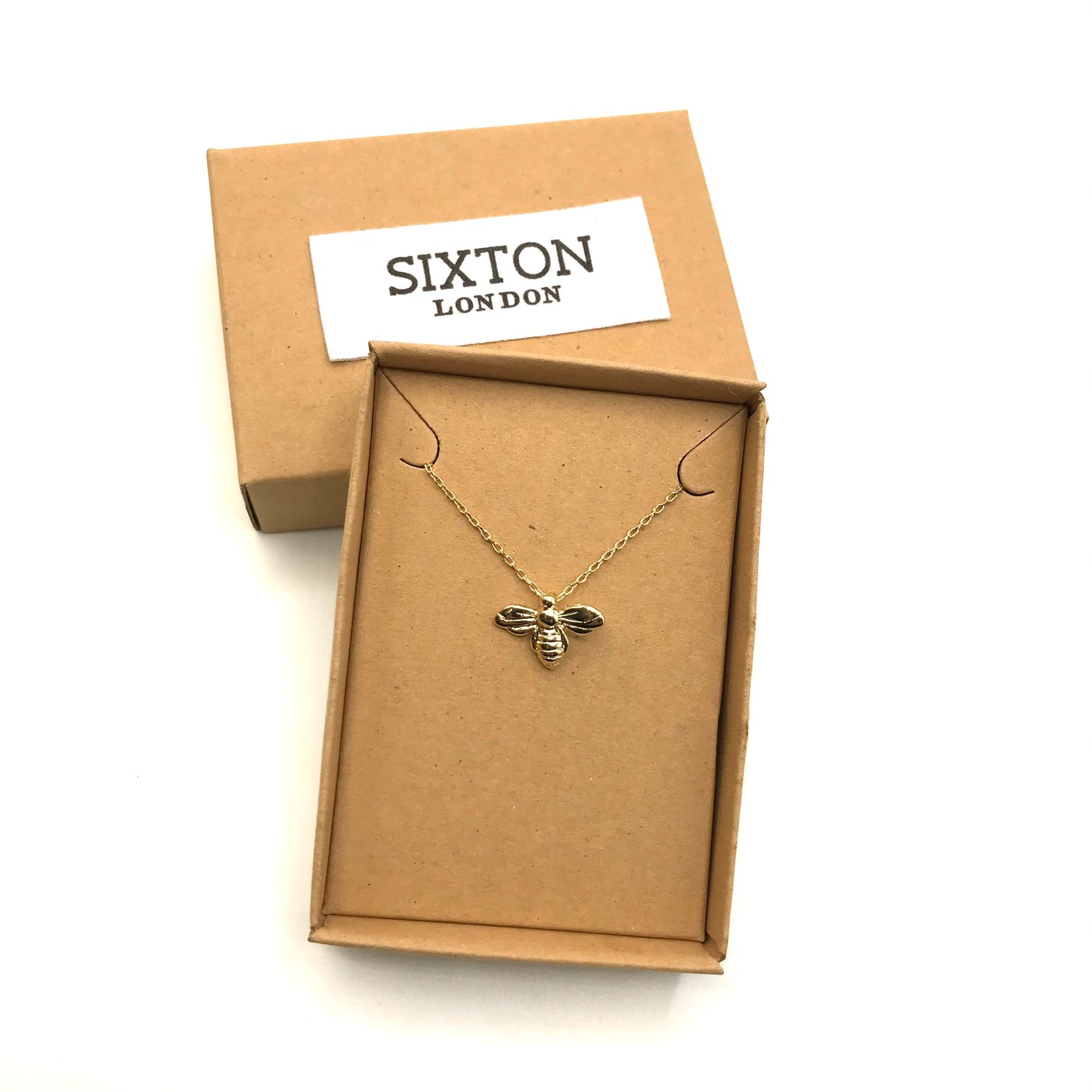 Tiny bee necklace