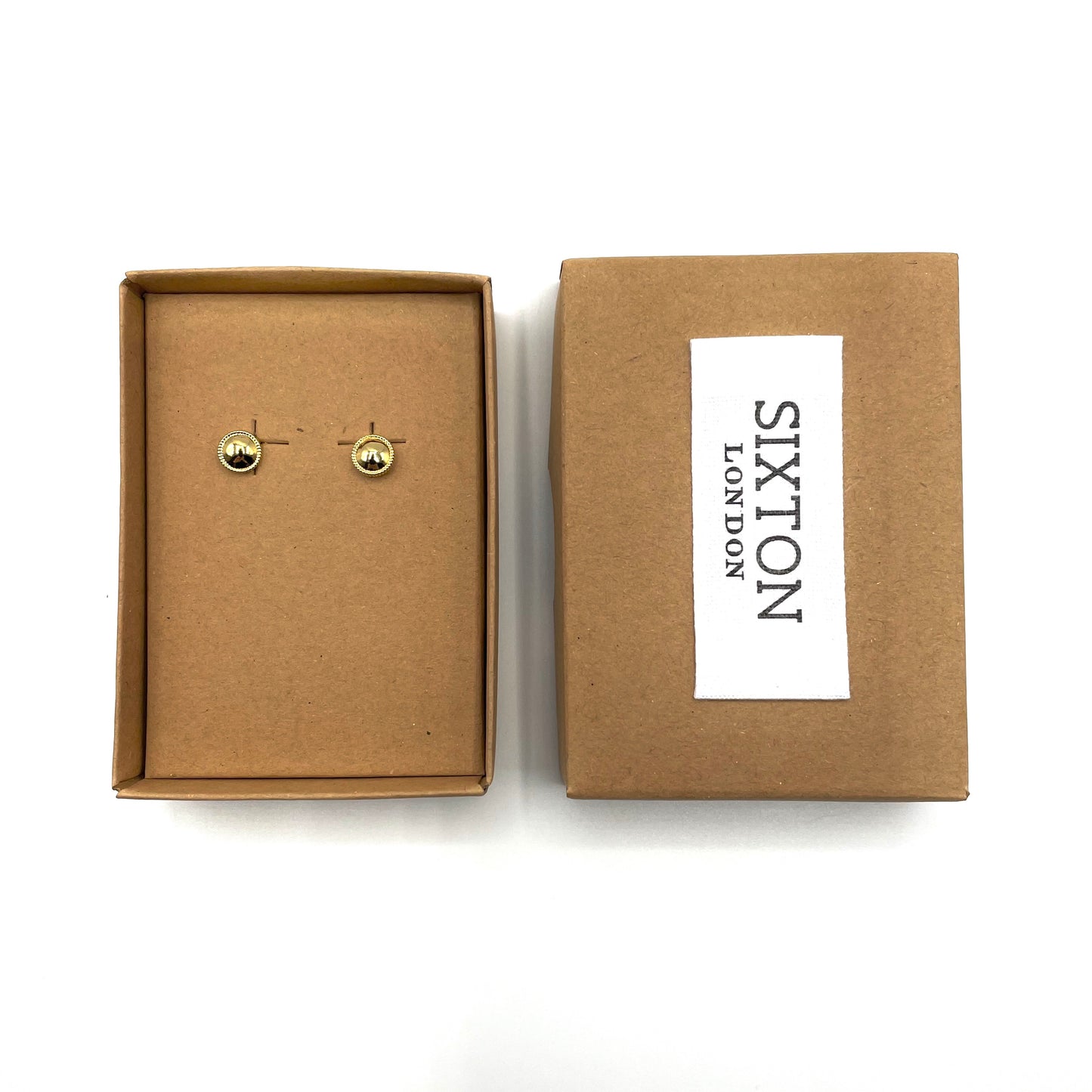 Dome stud earrings